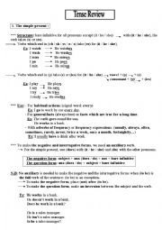 English Worksheet: simple present