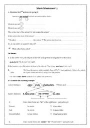 English Worksheet:  Passive voice