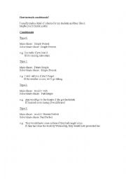 English Worksheet: Conditionals