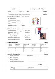 English Worksheet: quiz