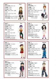 English Worksheet: Physical and psychological description