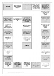 English Worksheet: Straightforward Intermediate Units 1-4 Revision Board Game