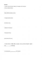 English Worksheet: Simple Past and Past Continuous