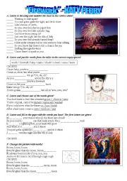 English Worksheet: Katy Perry - Firework