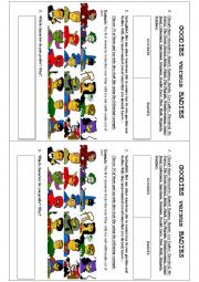 English Worksheet: Goodies VS Badies: Marvel in the Simpsons + KEYS