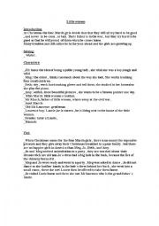 English Worksheet: little women analisis