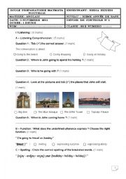 English Worksheet: ordinary test 1