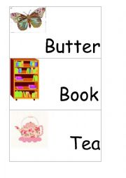 English Worksheet: Compound Words Cards