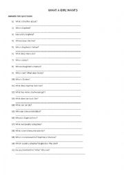English Worksheet: 