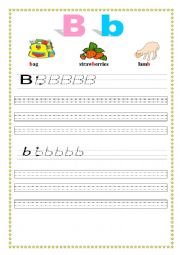 English Worksheet: Alphabet Bb