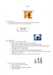English Worksheet: Despicable me!