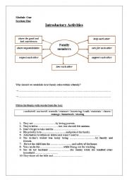 Family Relationships 3rd Year Students