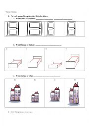 English Worksheet: Shapes and sizes