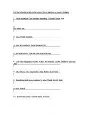 English Worksheet: At the airport vocabulary