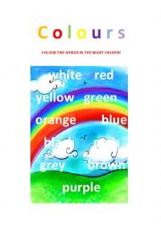 English Worksheet: Colour 