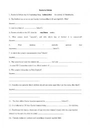 English Worksheet: Easter Test