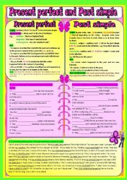 English Worksheet: Present perfect and past simple