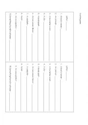 English Worksheet: Scattergories