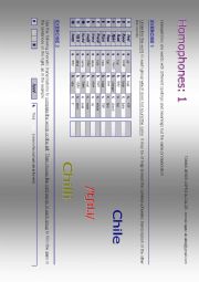 English Worksheet: Homophones.1+Key