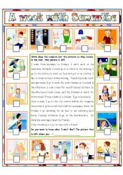 English Worksheet: A week with Samatha