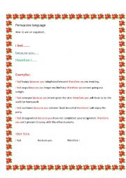 English Worksheet: how to win an argument