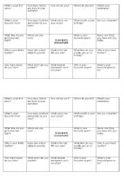 English Worksheet: Game - Teachers Signature