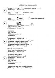 English Worksheet: Song 