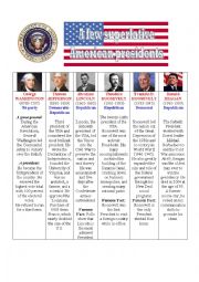 English Worksheet: A few superlative American presidents.