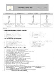 English Worksheet: pronouns