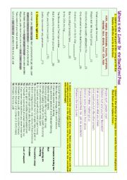 English Worksheet: Where is the love ?