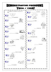 DEMONSTRATIVES PRONOUNS