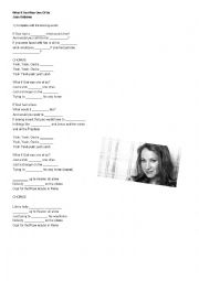 English Worksheet: Joan Osborne - What If God was One of Us