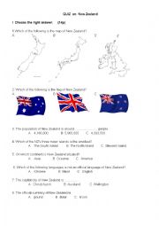 English Worksheet: New Zealand