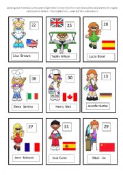 English Worksheet: jobs speaking cards part 2