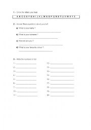 worksheet