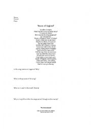 English Worksheet: Beasts of England