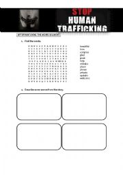 English Worksheet: Human trafficking 4/4
