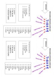 Simple Math vocabulary-decimals, fractions, and measurements