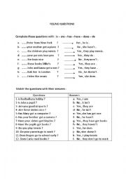 English Worksheet: QUESTIONS