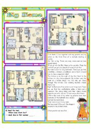 English Worksheet: My Home Part 1