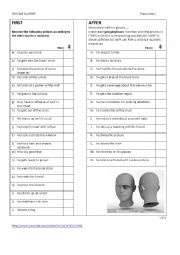 Google glasses ad  video worksheet