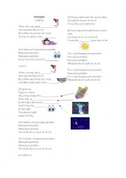 English Worksheet: Paradise - Coldplay