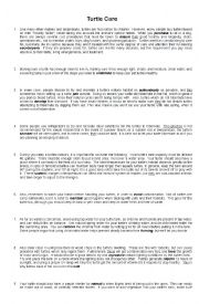 English Worksheet: Mix Grammar and Reading exercise