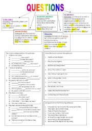English Worksheet: types of questions 