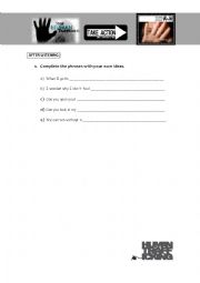 English Worksheet: Blood into Gold Ikon & Peter Buffett  3/4