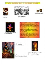 English Worksheet: Guy Fawkes Celebration