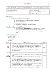 English Worksheet: Writing an essay
