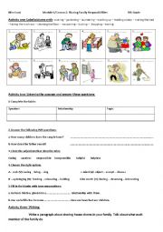 English Worksheet: Lesson 2: Sharing Family Responsibilities