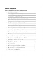 English Worksheet: Arrested Development Listening Exercise