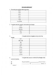 English Worksheet: Grammar and vocabulary exercises